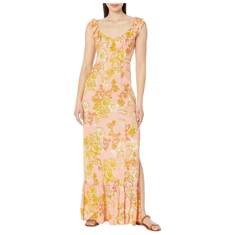 Intimately Free People Remind Me coral Pink Maxi Dress M
